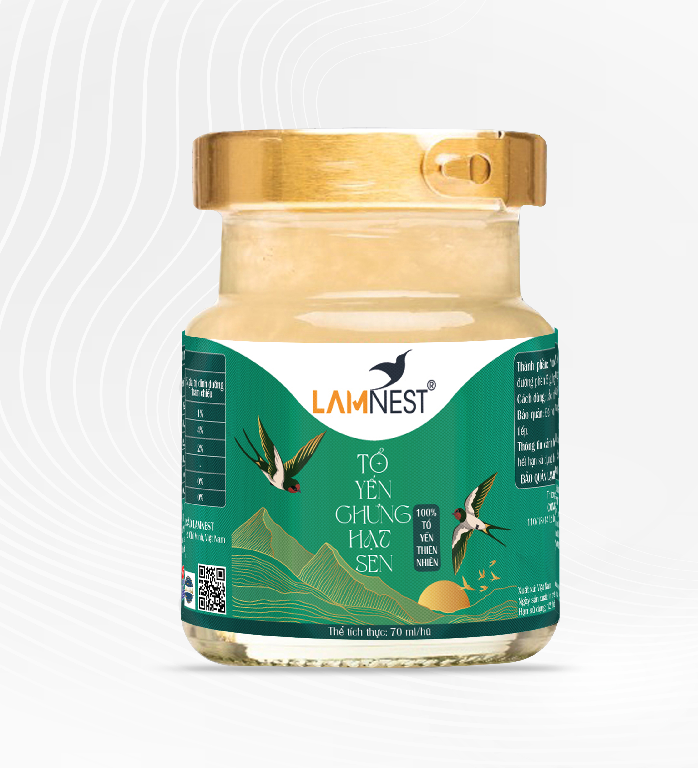 Tổ yến chưng hạt sen